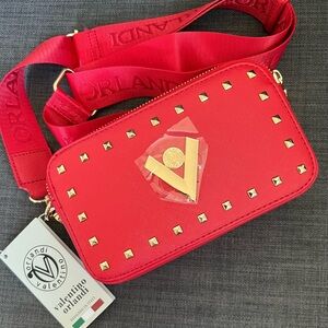 NWT VALENTINO ORLANDI SMALL CROSSBODY SHOULDER CAMERA BAG PURSE MADE IN ITALY